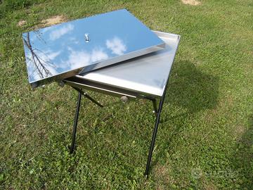 Piastra Griglia a Gas Baebecue Inox Professionale