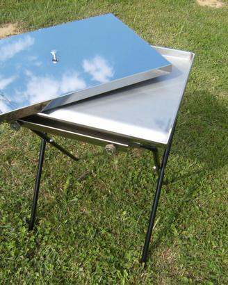 Piastra Griglia a Gas Baebecue Inox Professionale