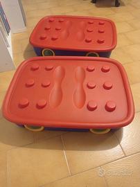 scatole porta giochi Ikea 2 pz