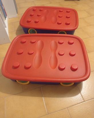 scatole porta giochi Ikea 2 pz