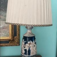 Antica Lampada da tavolo in ceramica