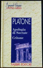 PLATONE-APOLOGIA DI SOCRATE- CRITONE FABBRI E.1993