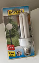 LAMPADA A RISPARMIO ENERGETICO 25W E27 230V IMPLUX