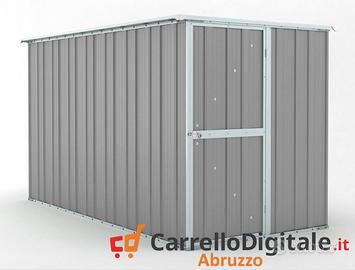 Deposito attrezzi giardino 175x307cm grigio chiaro