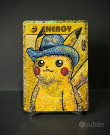 Pokémon card sketch Pikachu Van Gogh by Sidus💫
