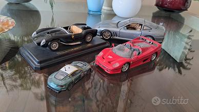 Lotto 4 macchinine Burago e Maisto Ferrari
