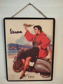 VESPA TARGA IN LEGNO
