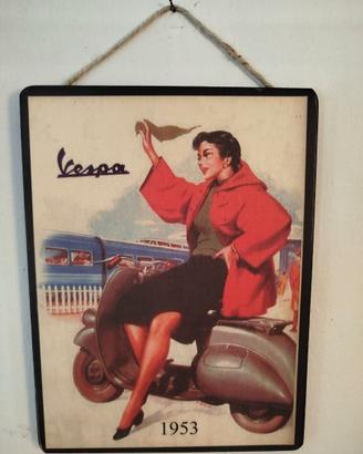VESPA TARGA IN LEGNO