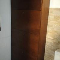 scarpiera in legno Marrone