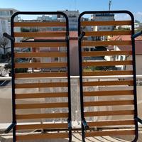 Reti singole con doghe legno