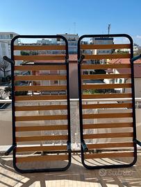 Reti singole con doghe legno