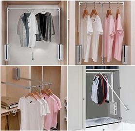 Appendiabiti Estraibile Regolabile Per Armadio