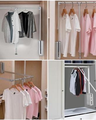 Appendiabiti Estraibile Regolabile Per Armadio