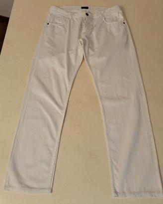 Pantalone Bianco Pal Zileri Lab 52 cotone leggero