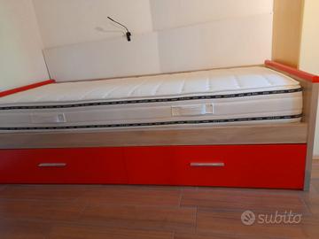 Letto singolo con materasso