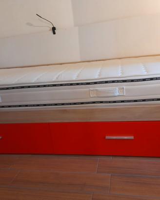 Letto singolo con materasso