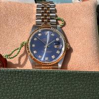 Rolex 16233 Datejust 36 Blu Brillanti 2004