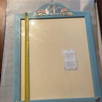 Cornice/quadro nascita azzurro