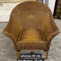 Poltrona in vimini