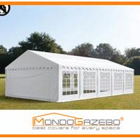 Tendone feste 6x12 pvc 500 acciaio finestrato