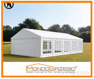 Tendone feste 6x12 pvc 500 acciaio finestrato
