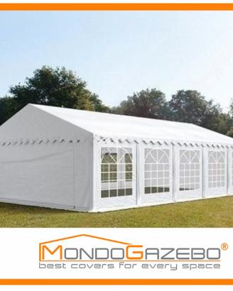 Tendone feste 6x12 pvc 500 acciaio finestrato