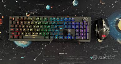 Mouse e Tastiera RGB wireless