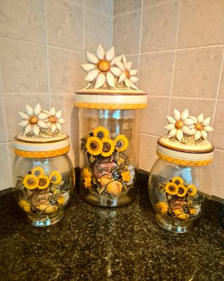 Set Barattoli Ceramica 