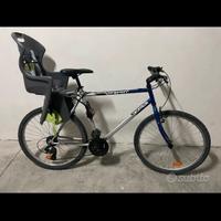 Bicicletta mtb con seggiolino bimbo