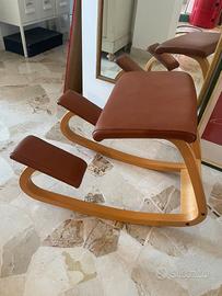 Sedia ergonomica Stokke Variable Balance in pelle
