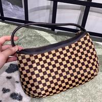 Borsa a scacchiera in crine di cavallo LV