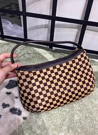 Borsa a scacchiera in crine di cavallo LV