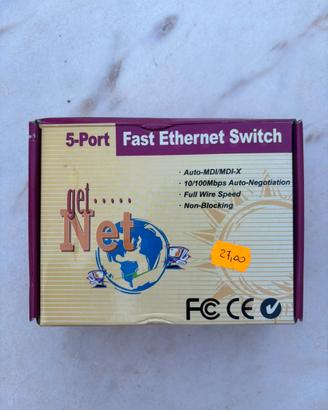 Switch Ethernet 5 Porte 10/100 Mbps