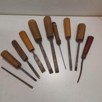 scalpelli per legno vintage
