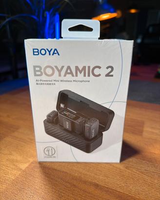 Microfoni wireless BOYA MIC 2 professionali