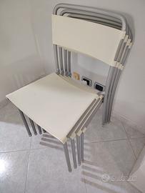 🪑 4 SEDIE IMPILABILI – VINTAGE – 60 €