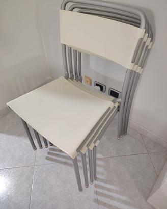 🪑 4 SEDIE IMPILABILI – VINTAGE – 60 €