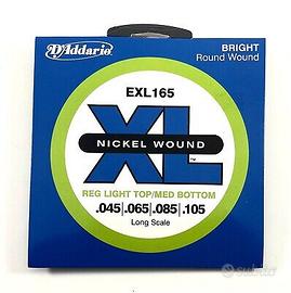 D'Addario Corde Basso Nickel Wound - 45-105 Long