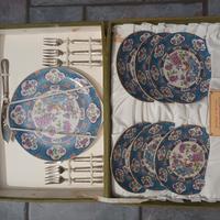 set piatti e posate placcate in argento