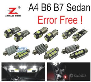 KIT 22 LAMPADE LED INTERNE PER AUDI A4 S4 RS4 B6 B