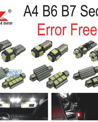 KIT 22 LAMPADE LED INTERNE PER AUDI A4 S4 RS4 B6 B