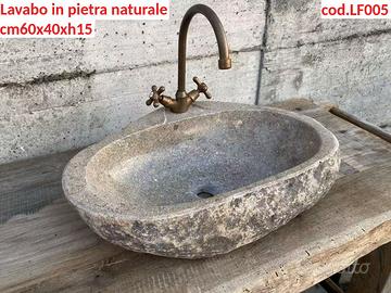 Lavabo lavandino da appoggio in pietra naturale 3