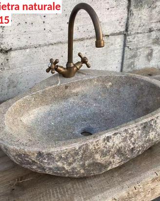 Lavabo lavandino da appoggio in pietra naturale 3