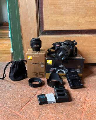 Nikon D5600 con 3 lenti Nikkor