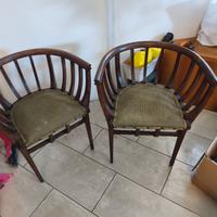 Coppia sedie a pozzetto Liberty "Rare".

iniz900