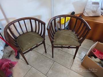 Coppia sedie a pozzetto Liberty "Rare".

iniz900