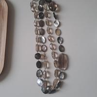 Collana d'argento  con pietre  dure