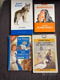 Lotto 4 libri per ragazzi – classici, narrativa