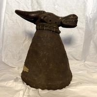 Copricapo BIJAGOS, Guinea Bissau – Pelle, vimini