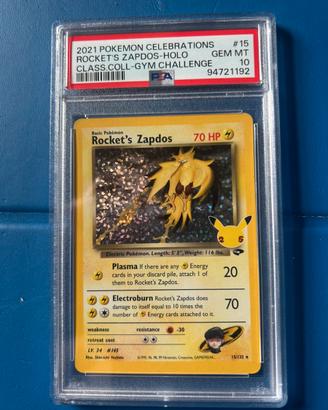 Rocket’s zapdos psa 10 Celebration